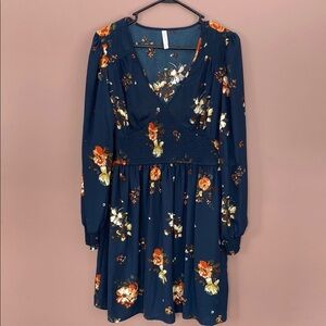 Floral Long Sleeve Dress